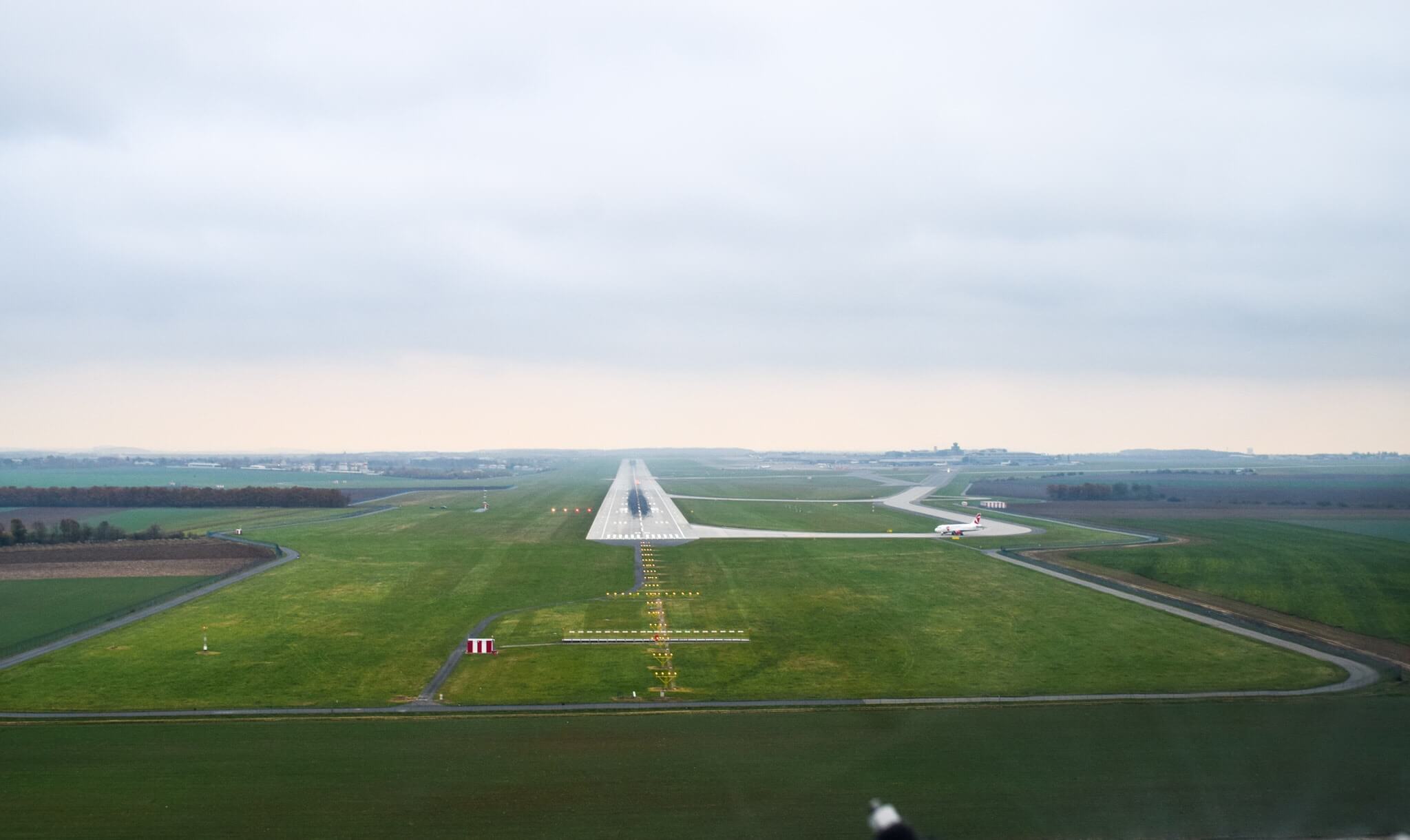 Landing in Prague Airport